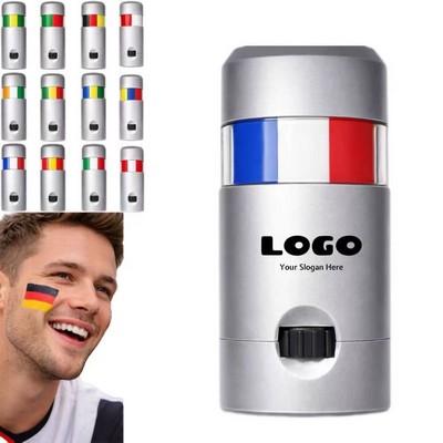 3 Color Flag Face Paint Stick