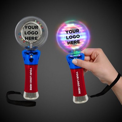 7 1/2" Multi-Color Light-Up Spinner Wand