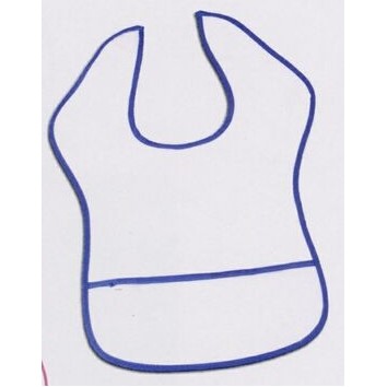 Dual Layered Terry Cloth Baby Bib w/ Wide Top