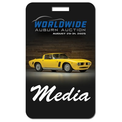 Large Rectangle Laminated Event Badge - Full Color