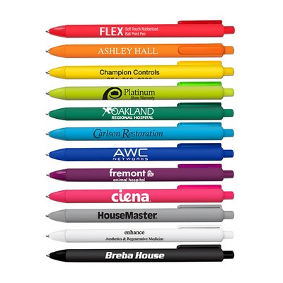 Flex Soft Touch Rubberized Ballpoint Pen