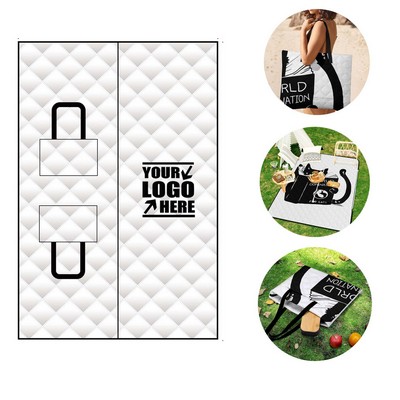 2" 1 Foldable Picnic Mat and Tote bag