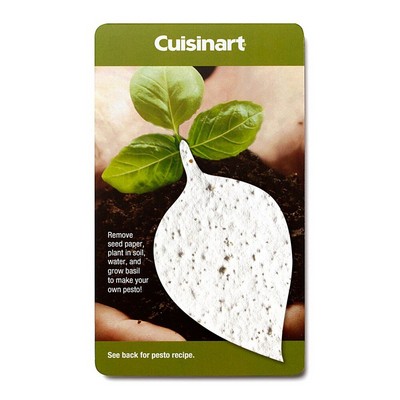 Seed Paper Shape Recipe Card