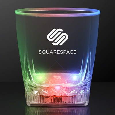 Color Change LED Whiskey Rocks Glass - PRINTED