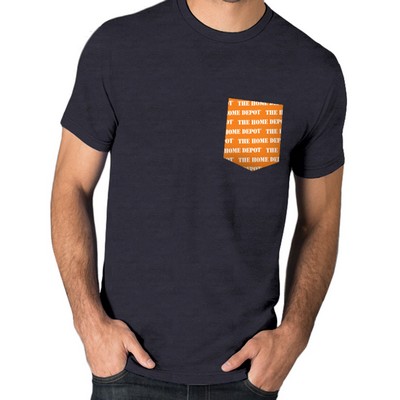 Premium Triblend Crew with Customizable Pocket