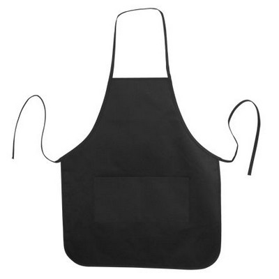 Long Round Bottom Cotton Twill Apron