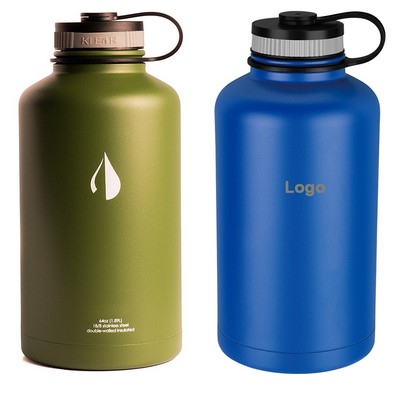 64 Oz stainless steel big vacuum growler water bottle