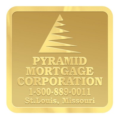 Embossed Foil Seal | Square | 1 1/4" x 1 1/4"