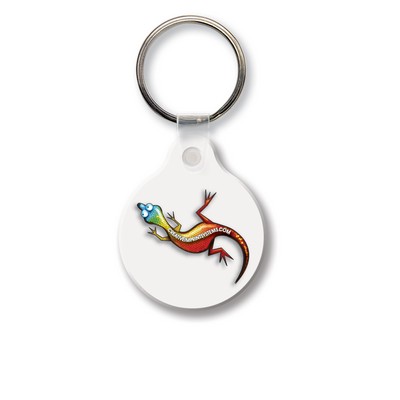 Small Round w/Tab Key Tag - Full Color