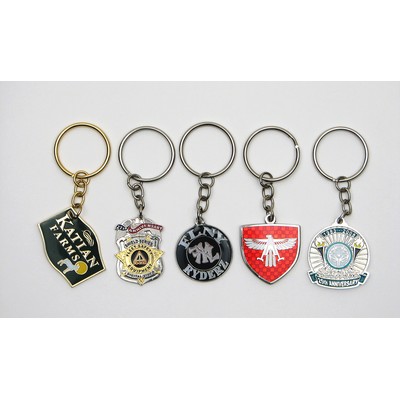 1" Custom Die Struck Iron Keychain