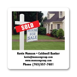 USA Made Premium UV Window Micro-Suction Cling Decal (3"x3") Square