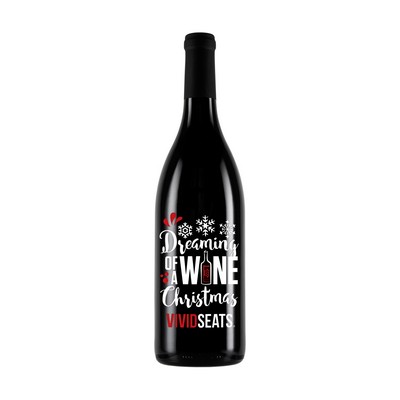 Etched Pinot Noir Red Wine with 2 Color Fill