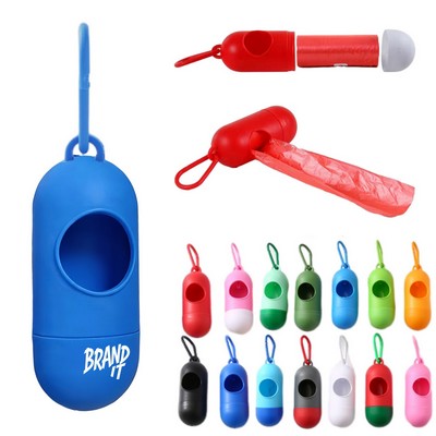 Pet Waste Bag Dispenser With Carabiner Clip