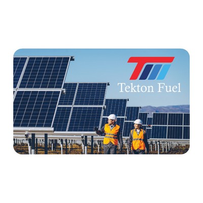 Rectangle Sticker | Round Corners | 3" x 5" | White Vinyl | Permanent Adh Back | Digital