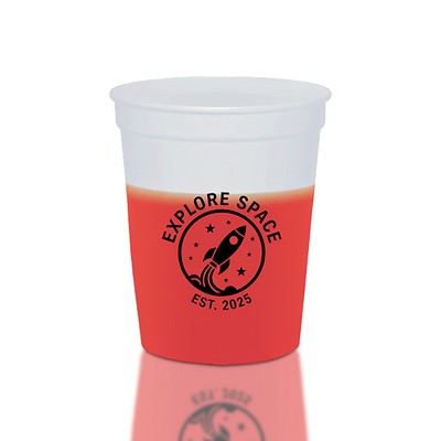 16 Oz. Smooth Mood Stadium Cup (Natural to Color)