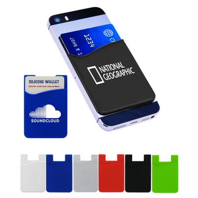 Union Printed - Silicone Phone Wallets - 1-Color Print