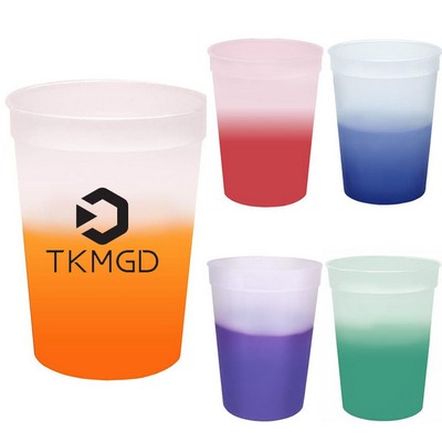 Durable 8 Oz Color Changing Stadium Cups