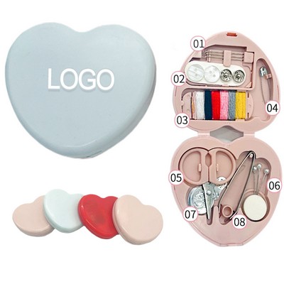 Heart-Shaped Sewing Kit