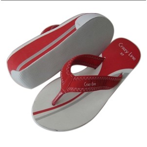 High-Heeled Flip Flop Sandal w/ Cloth Strap