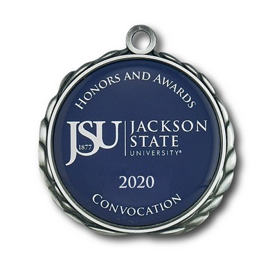 2-1/2" (2.5") USA Printed Rush Medal w/Wreath Edge