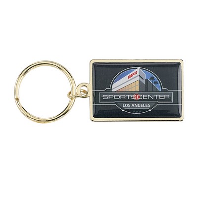 USA Printed Rush Photo Rectangle Keychain