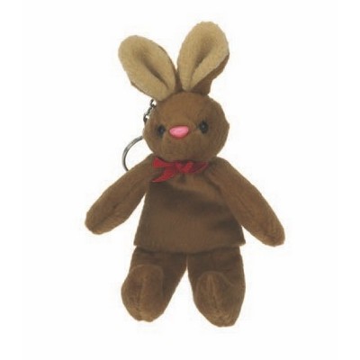 Brown Bunny Stuffed Animal Keychain