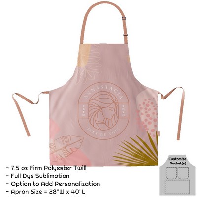 Rush - Poly Twill Sublimation Apron - 28"x40"