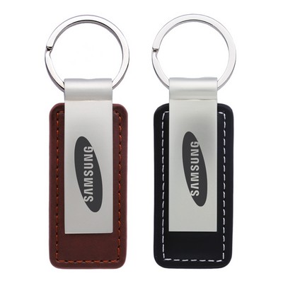 Leather & Metal Key Chain