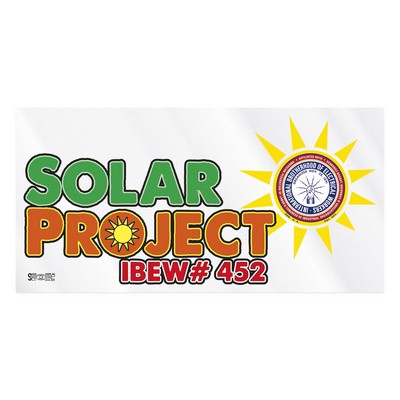 Rectangle Sticker | Square Corner | 3" x 6" | Clear Poly | Permanent Adh Back | Digital