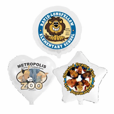 17" Low Quantity Full-Color Foil Balloons