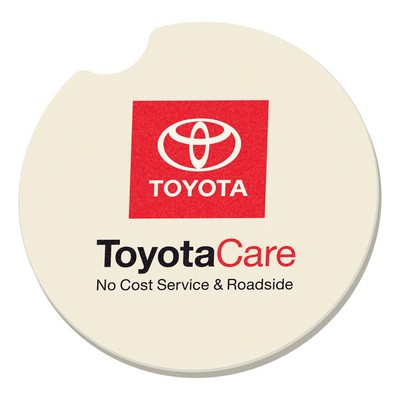 Absorbent Stone Car Coaster | Round | 2 1/2" dia.