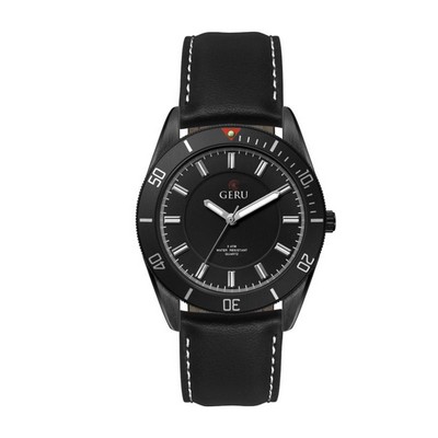 Ladies 34mm Metal Case Ladies 34mm Black Metal Case with Black Dial and turning bezel